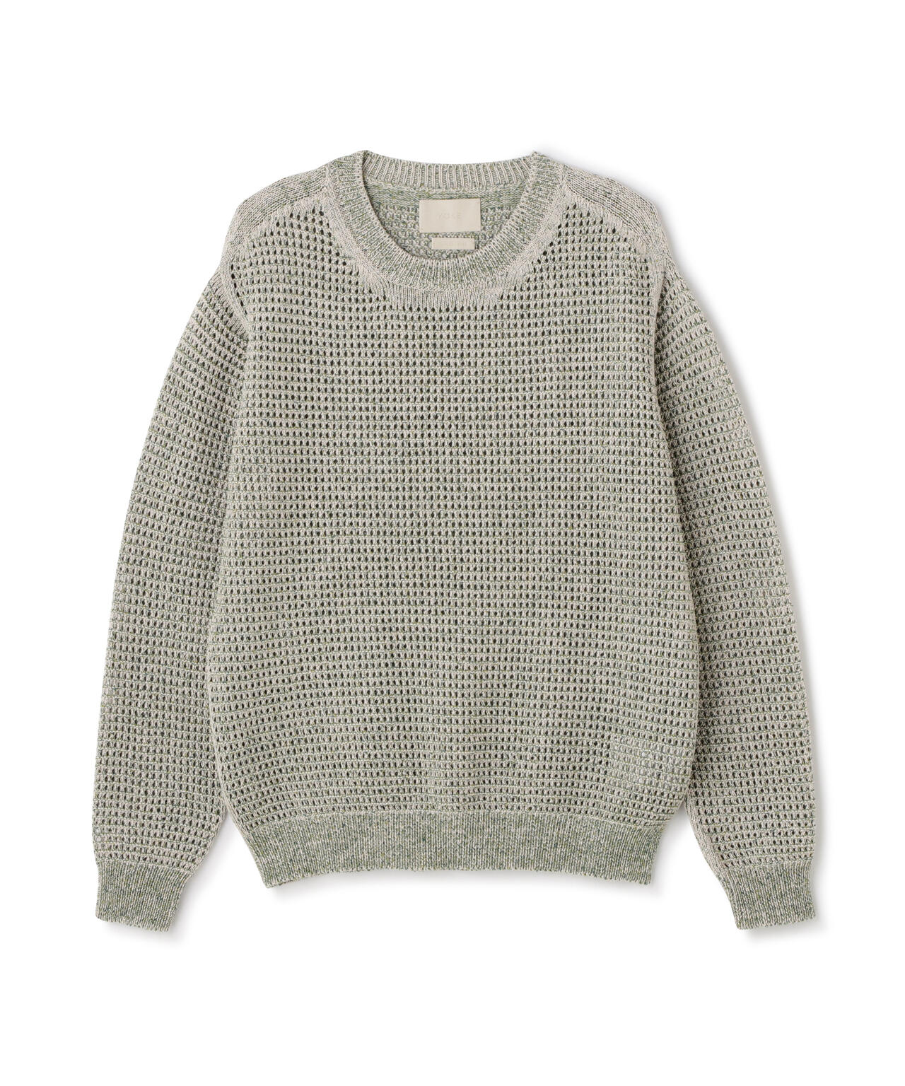 YOKE/ヨーク/MESH KNITTED CREWNECK SWEATER
