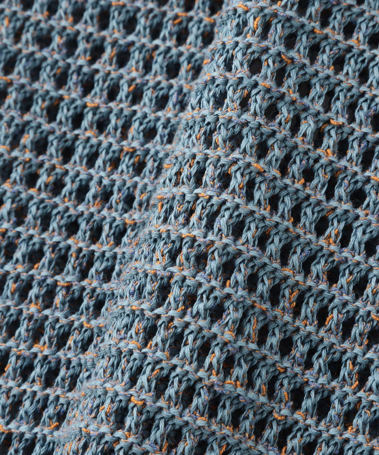 YOKE/ヨーク/MESH KNITTED CREWNECK SWEATER