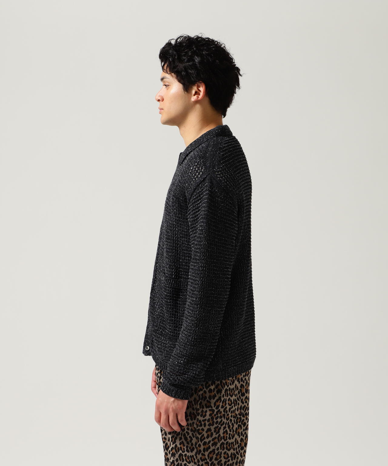 YOKE / ヨーク / MESH KNITTED SHIRT CARDIGAN