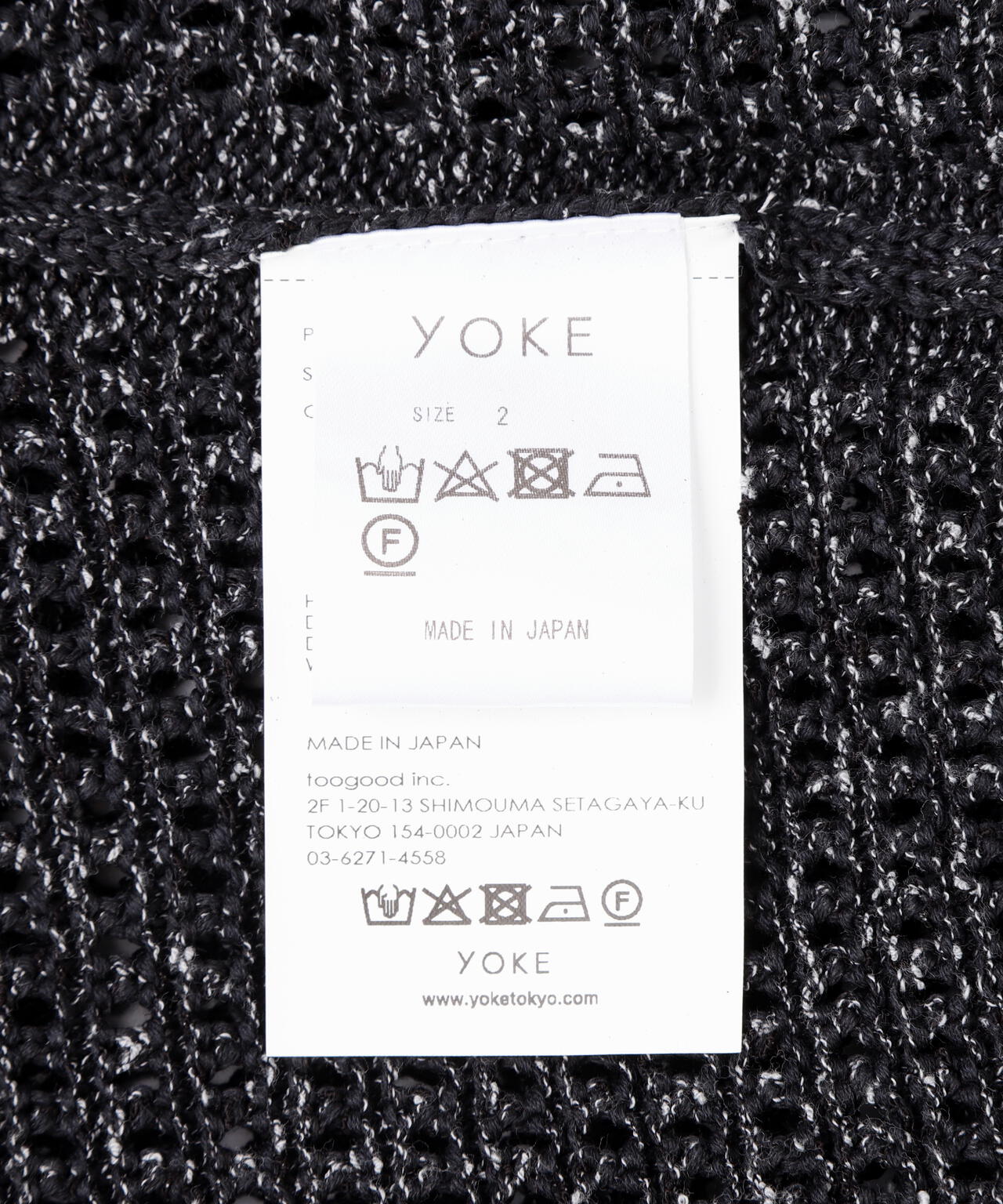YOKE / ヨーク / MESH KNITTED SHIRT CARDIGAN