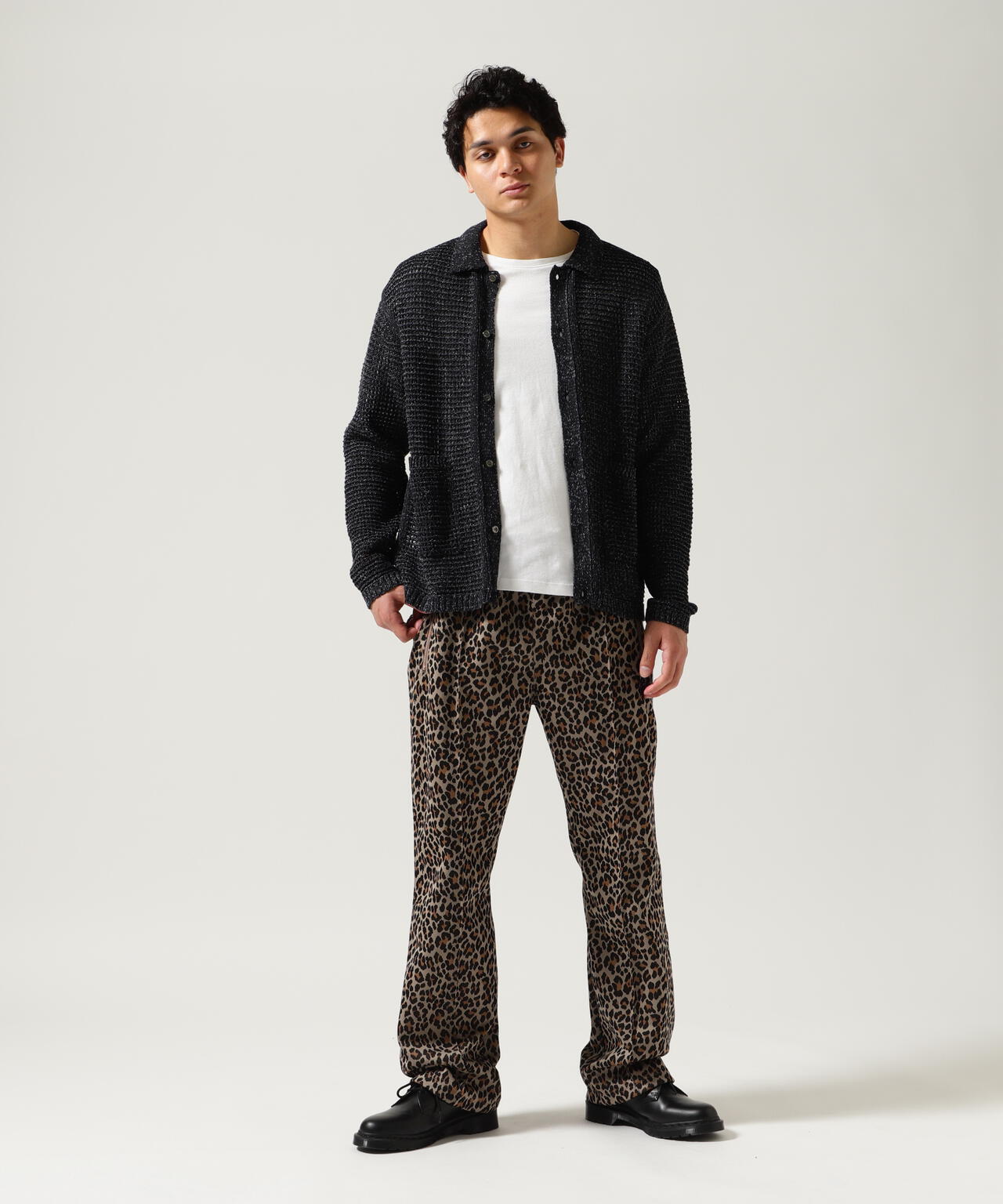 YOKE / ヨーク / MESH KNITTED SHIRT CARDIGAN