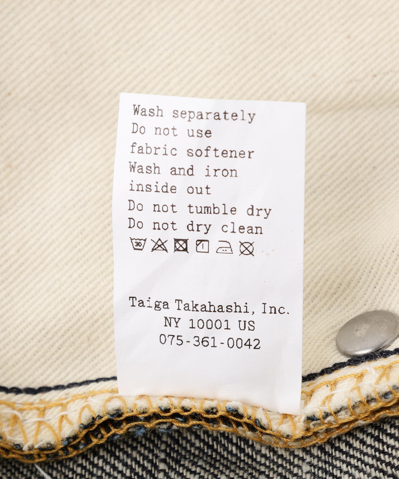T.T/ティーティー/Lot.704  Denim Trousers C1920s/TAIGA TAKAHASHI/タイガタカハシ