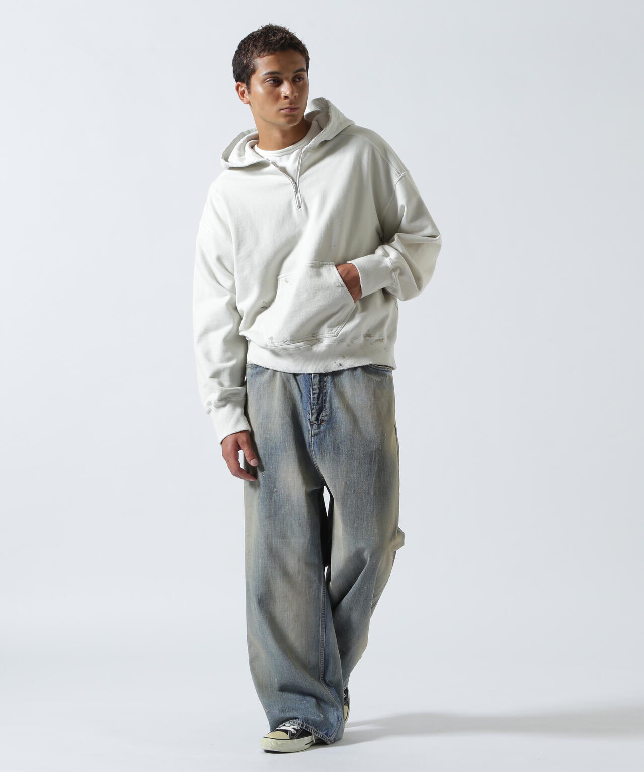 ANCELLM/アンセルム/HALF ZIP HOODIE