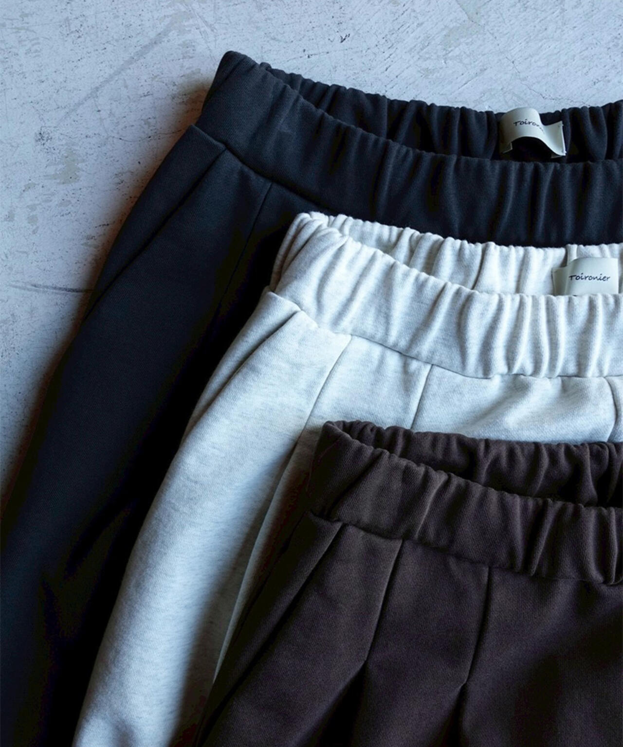 Toironier/トワロニエ/2Tuck Sweat Pants