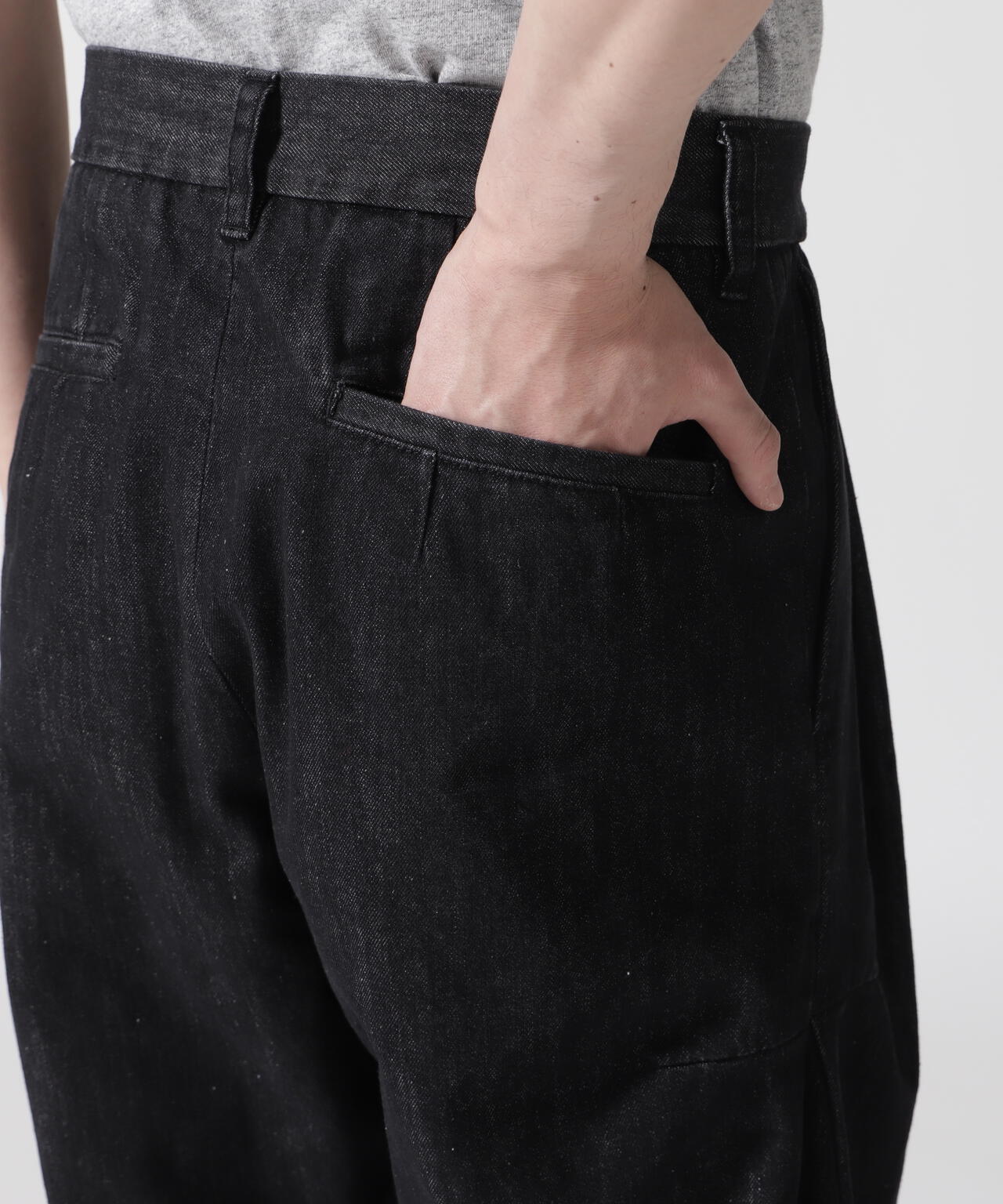 Toironier/トワロニエ/Denim 2Tuck Side Tuck Pants