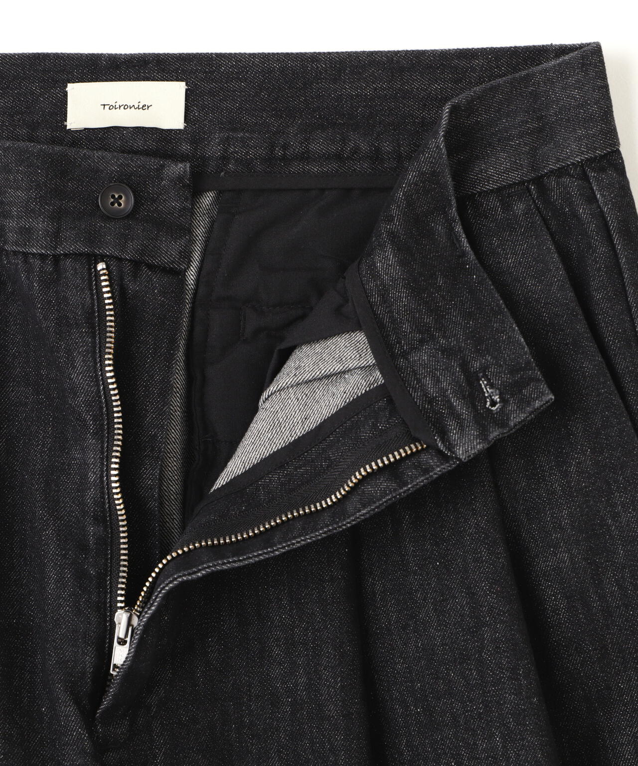 Toironier/トワロニエ/Denim 2Tuck Side Tuck Pants