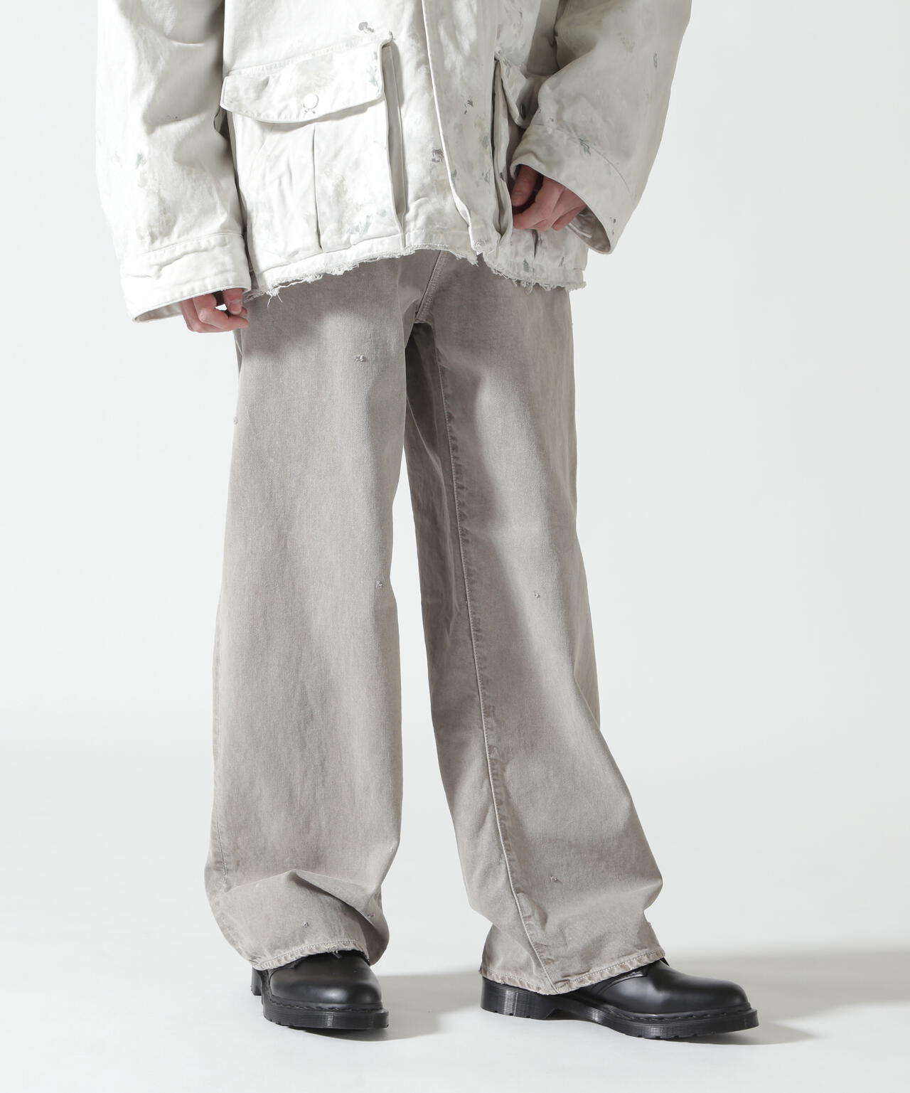 ANCELLM/アンセルム/AGING MIDDLE STRAIGHT 5P DENIM/ANC-PT121-A