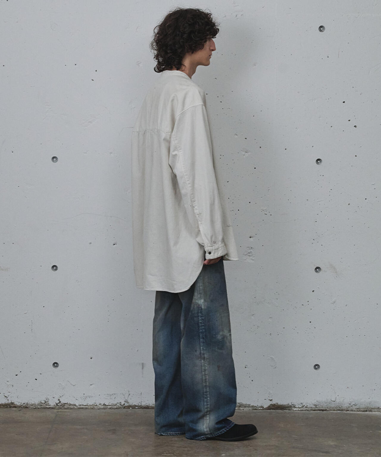 ANCELLM/アンセルム/AGING MIDDLE STRAIGHT 5P DENIM/ANC-PT121-A