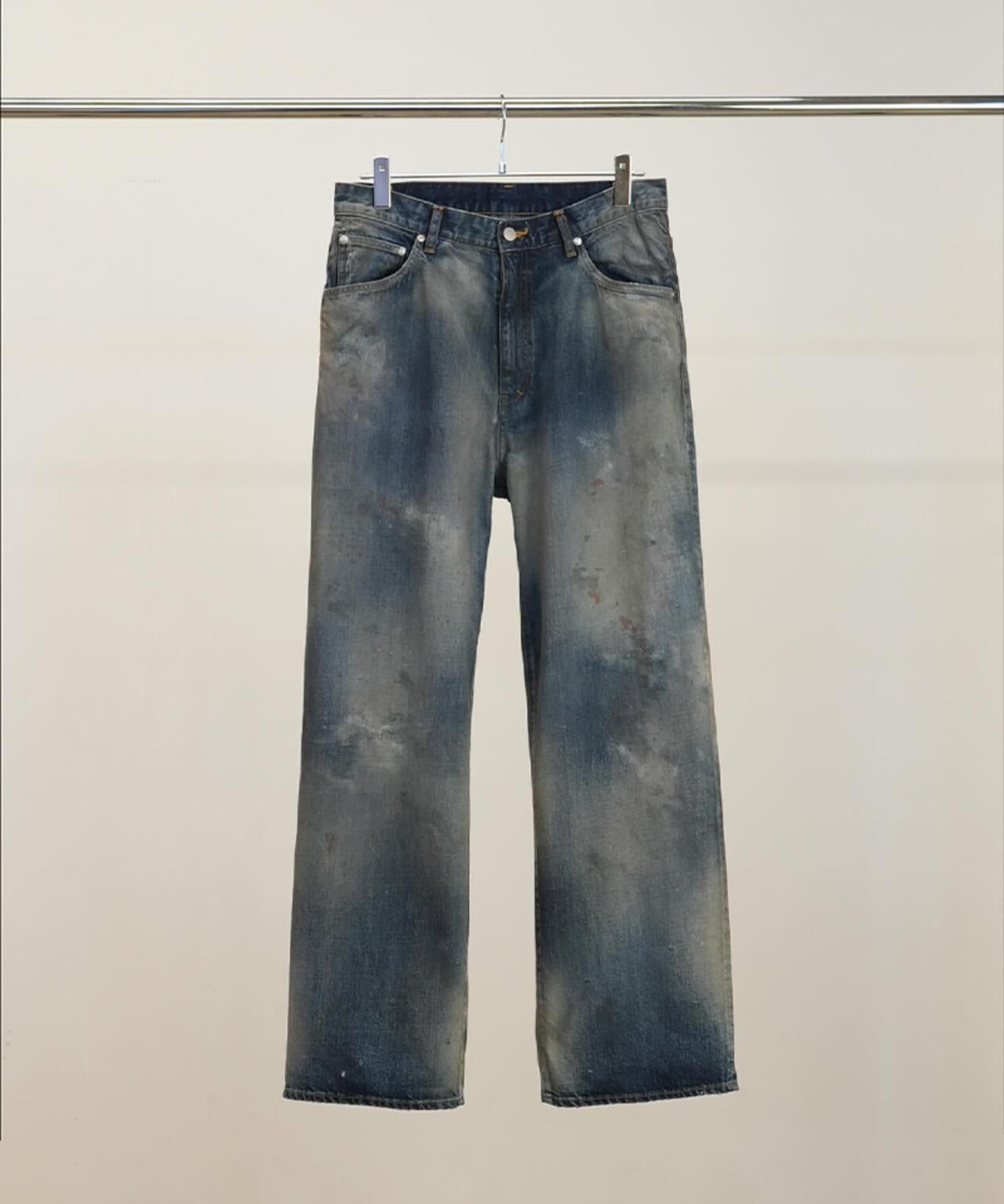 ANCELLM/アンセルム/AGING MIDDLE STRAIGHT 5P DENIM/ANC-PT121-A