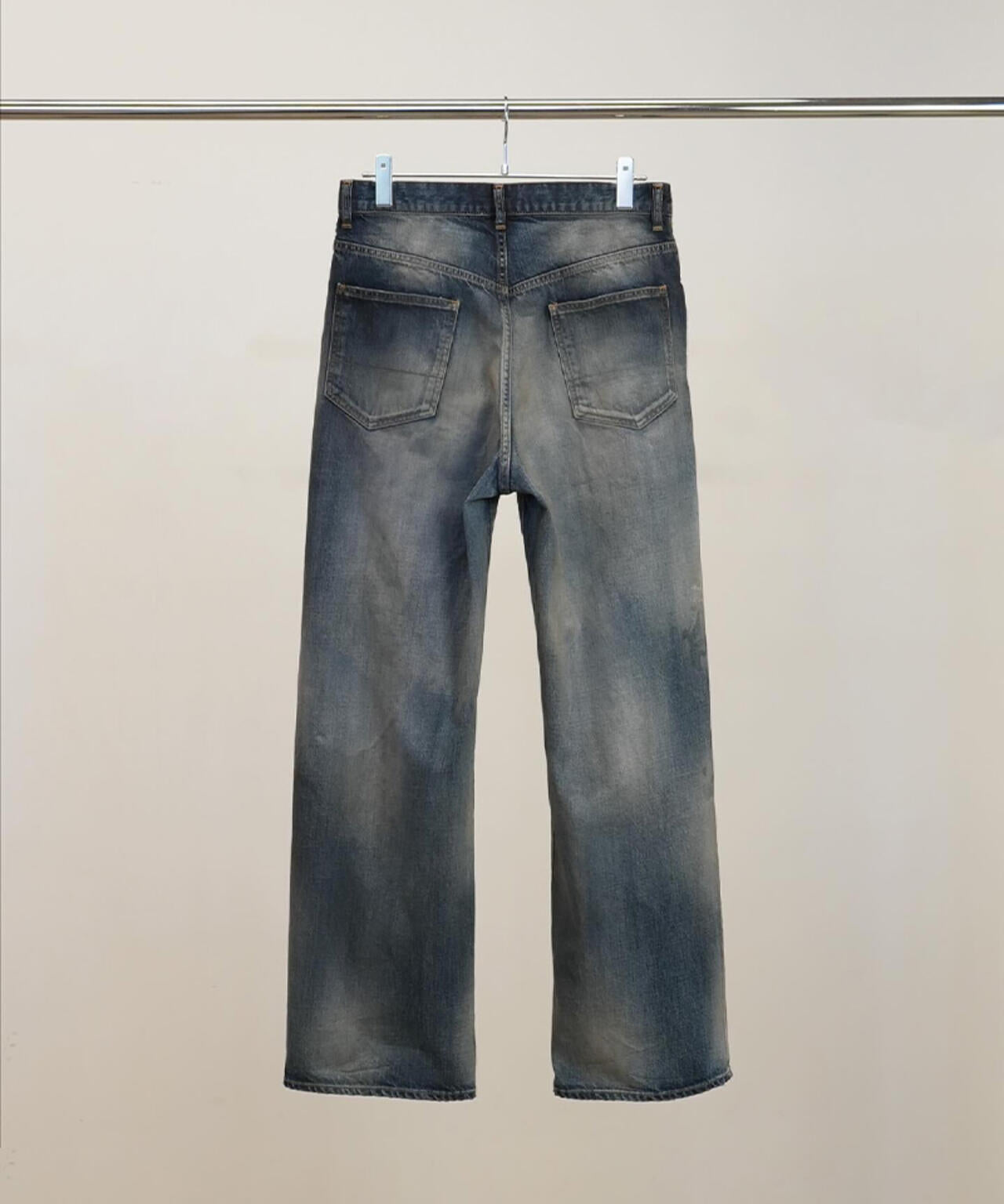 ANCELLM/アンセルム/AGING MIDDLE STRAIGHT 5P DENIM/ANC-PT121-A
