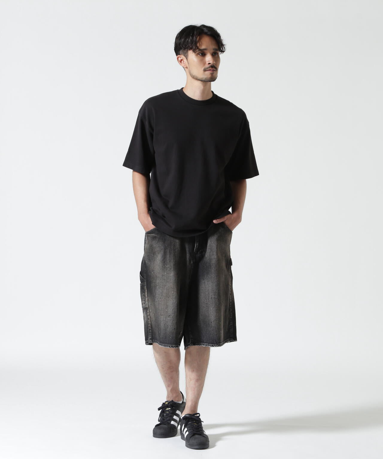 ANCELLM/アンセルム/DENIM PAINTER SHORTS/ANC-PT149-A
