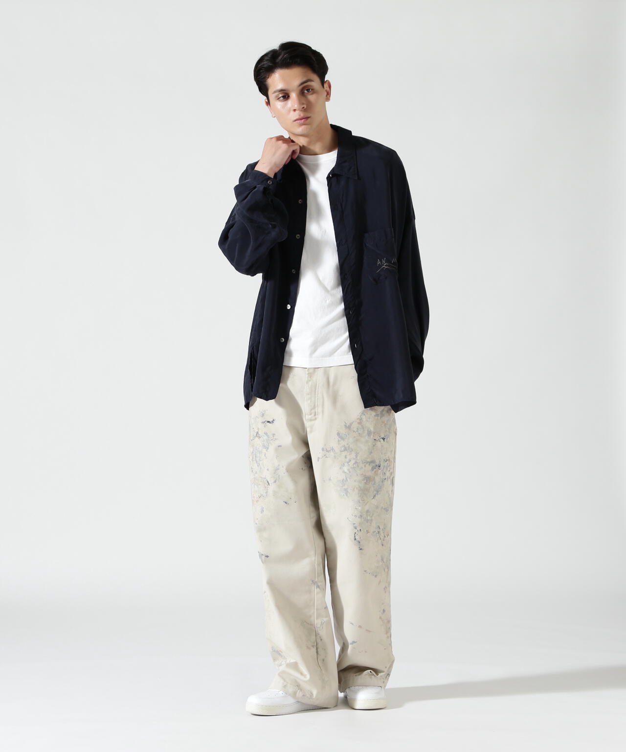 ANCELLM/アンセルム/EMBROIDERED SOUVENIR SHIRT/ANC-SH78