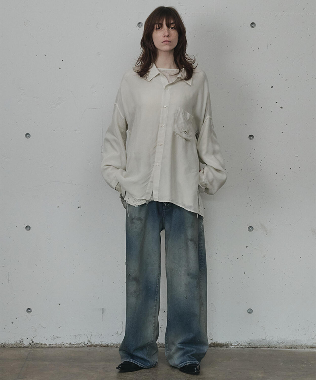 ANCELLM/アンセルム/EMBROIDERED SOUVENIR SHIRT/ANC-SH78
