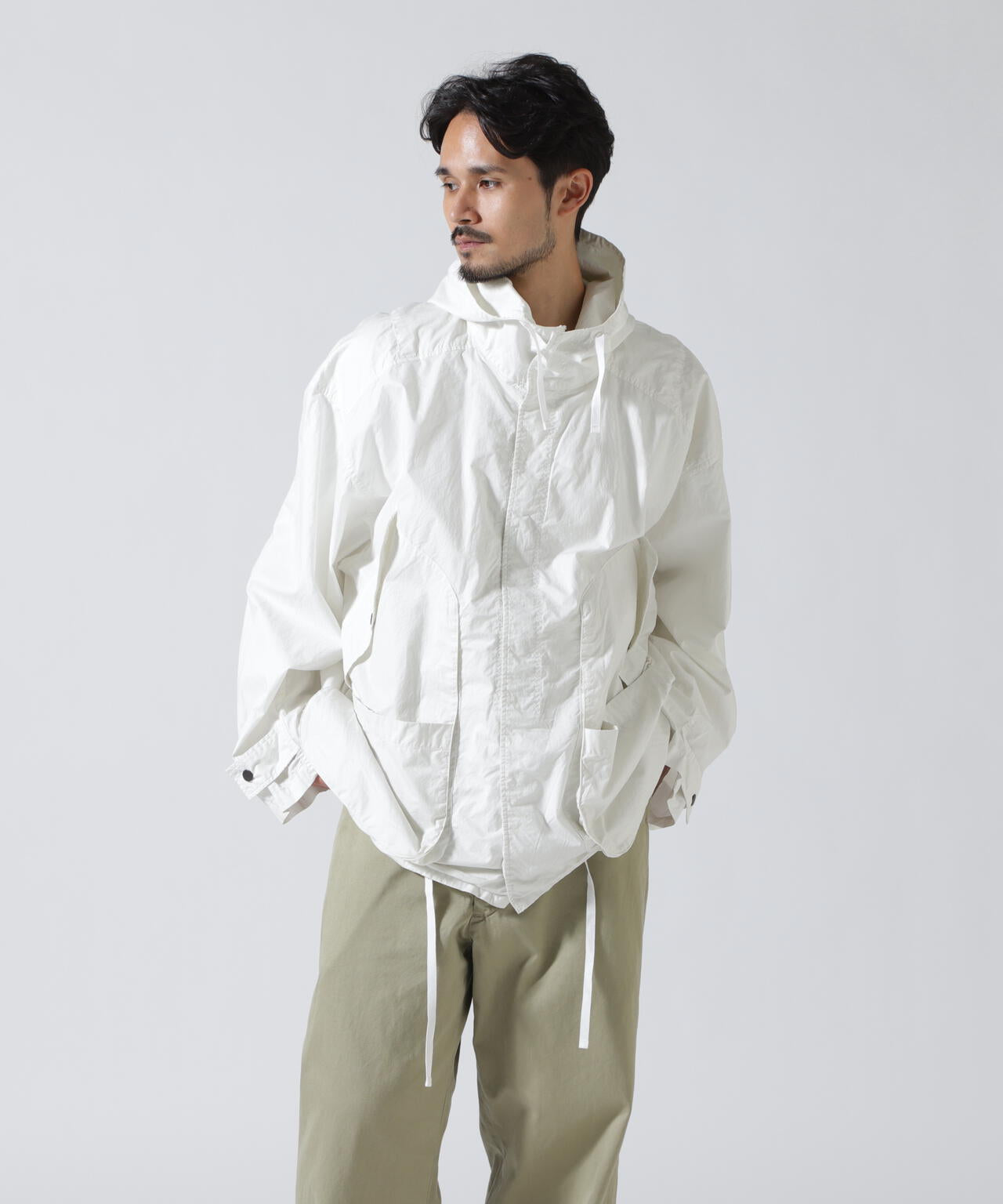 ANCELLM/アンセルム/HOODED FIELD SHIRT JACKET/ANC-SH91