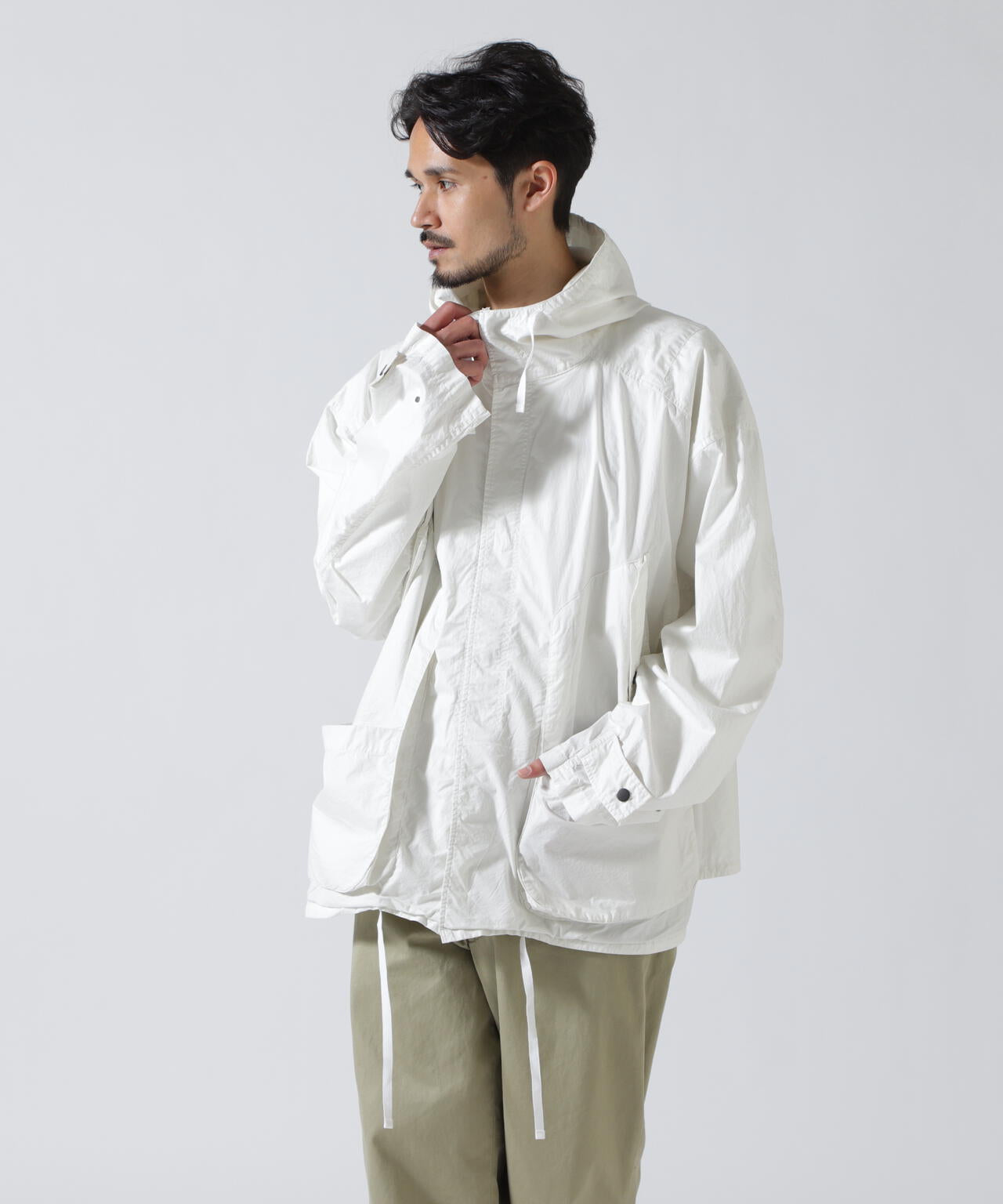 ANCELLM/アンセルム/HOODED FIELD SHIRT JACKET/ANC-SH91