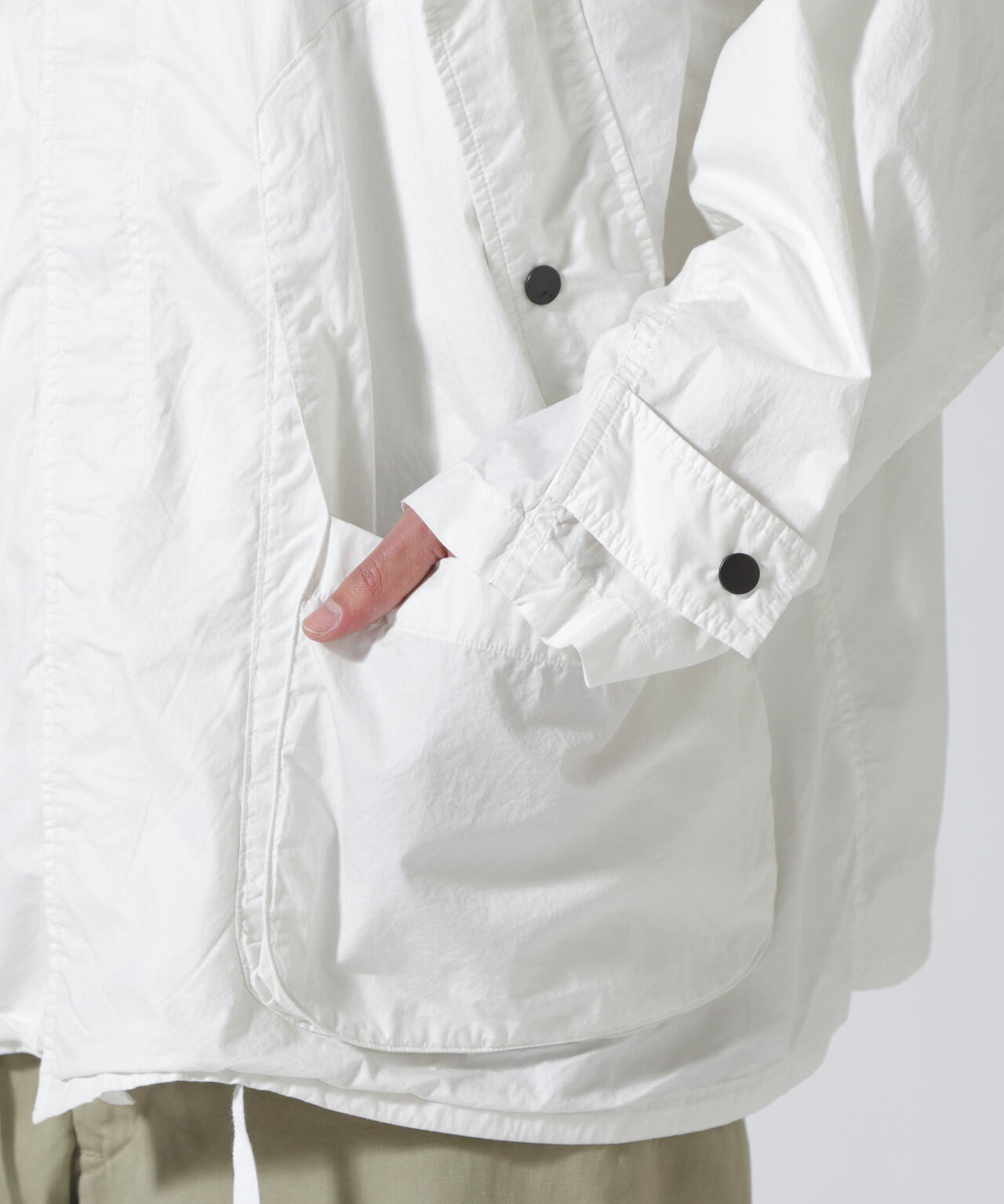 ANCELLM/アンセルム/HOODED FIELD SHIRT JACKET/ANC-SH91