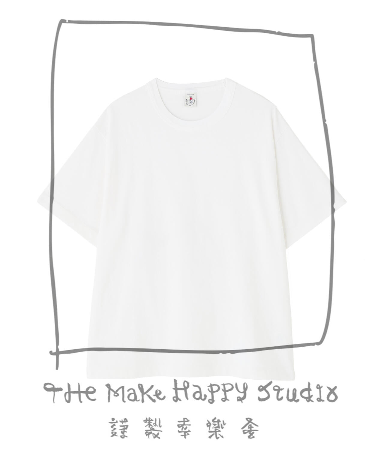 The Make Happy Studio/ザメイクハッピーストゥディオ/CREWNECK PIGMENT TEE