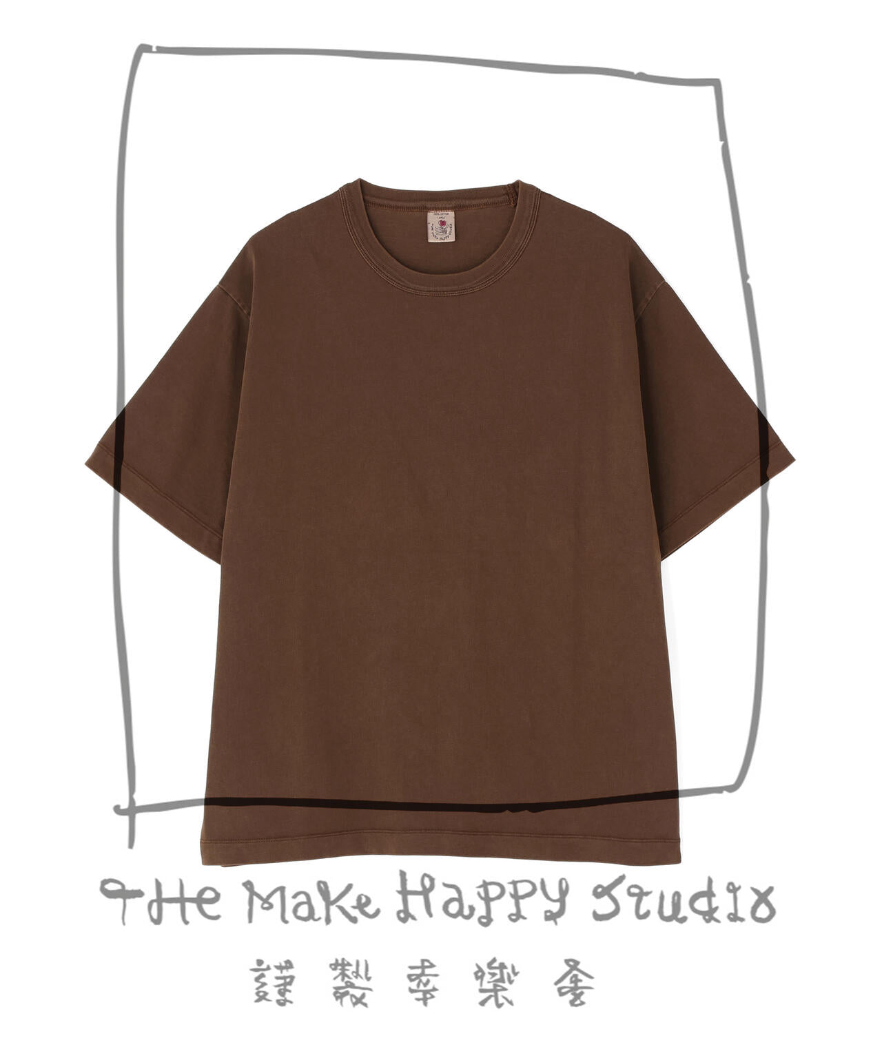 The Make Happy Studio/ザメイクハッピーストゥディオ/CREWNECK PIGMENT TEE