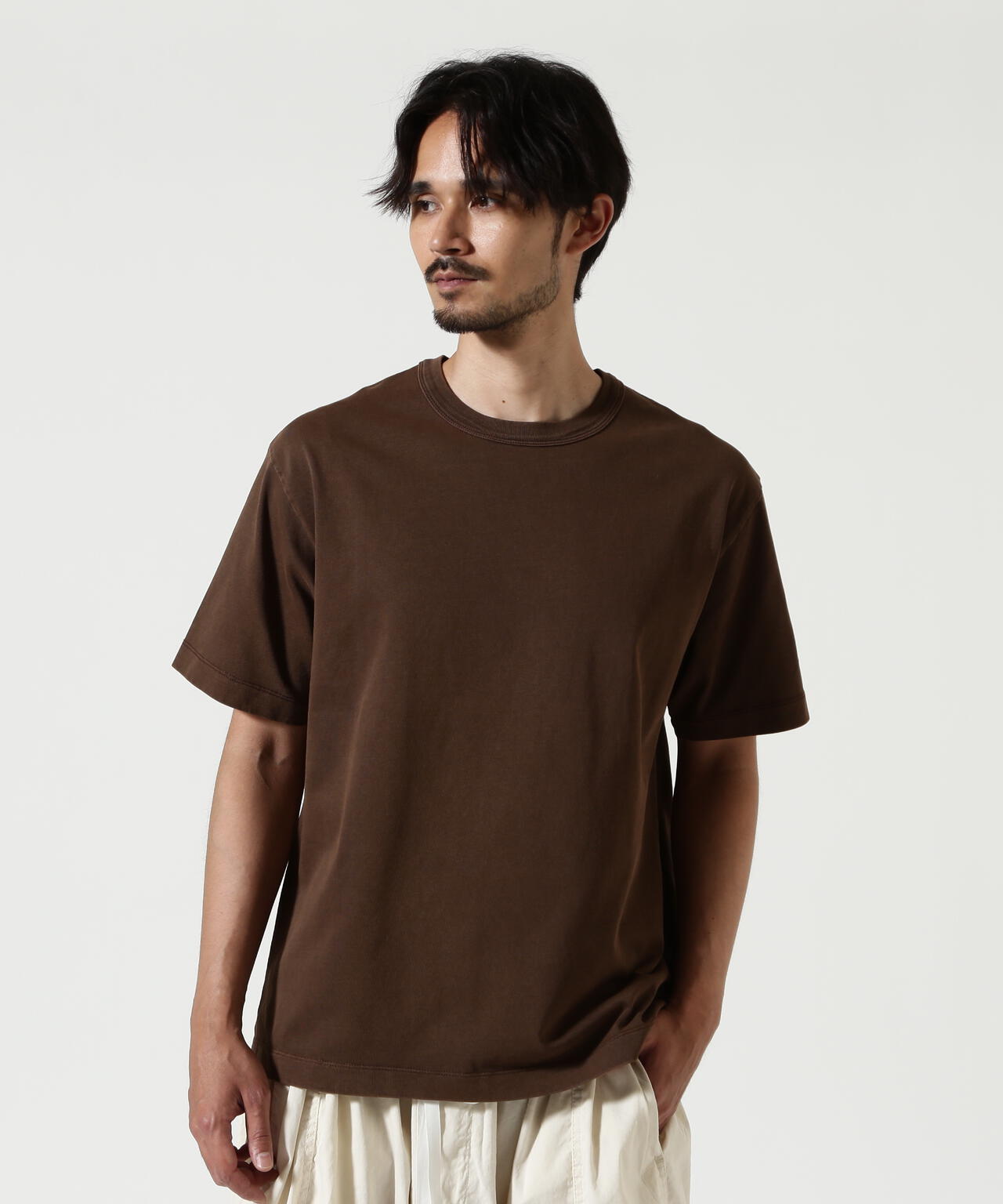 The Make Happy Studio/ザメイクハッピーストゥディオ/CREWNECK PIGMENT TEE