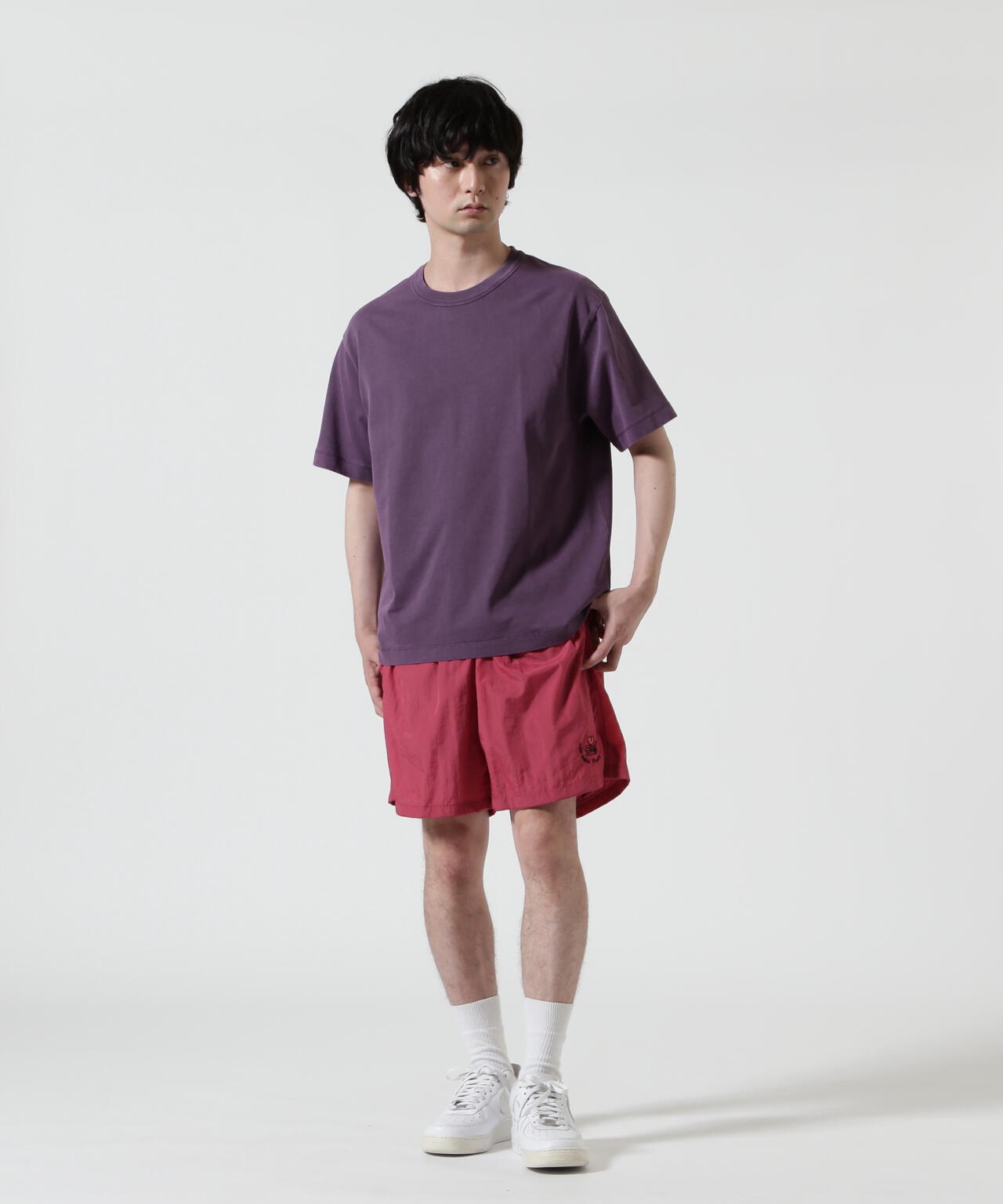 The Make Happy Studio/ザメイクハッピーストゥディオ/CREWNECK PIGMENT TEE