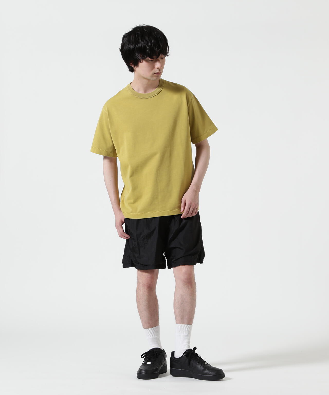 The Make Happy Studio/ザメイクハッピーストゥディオ/CREWNECK PIGMENT TEE