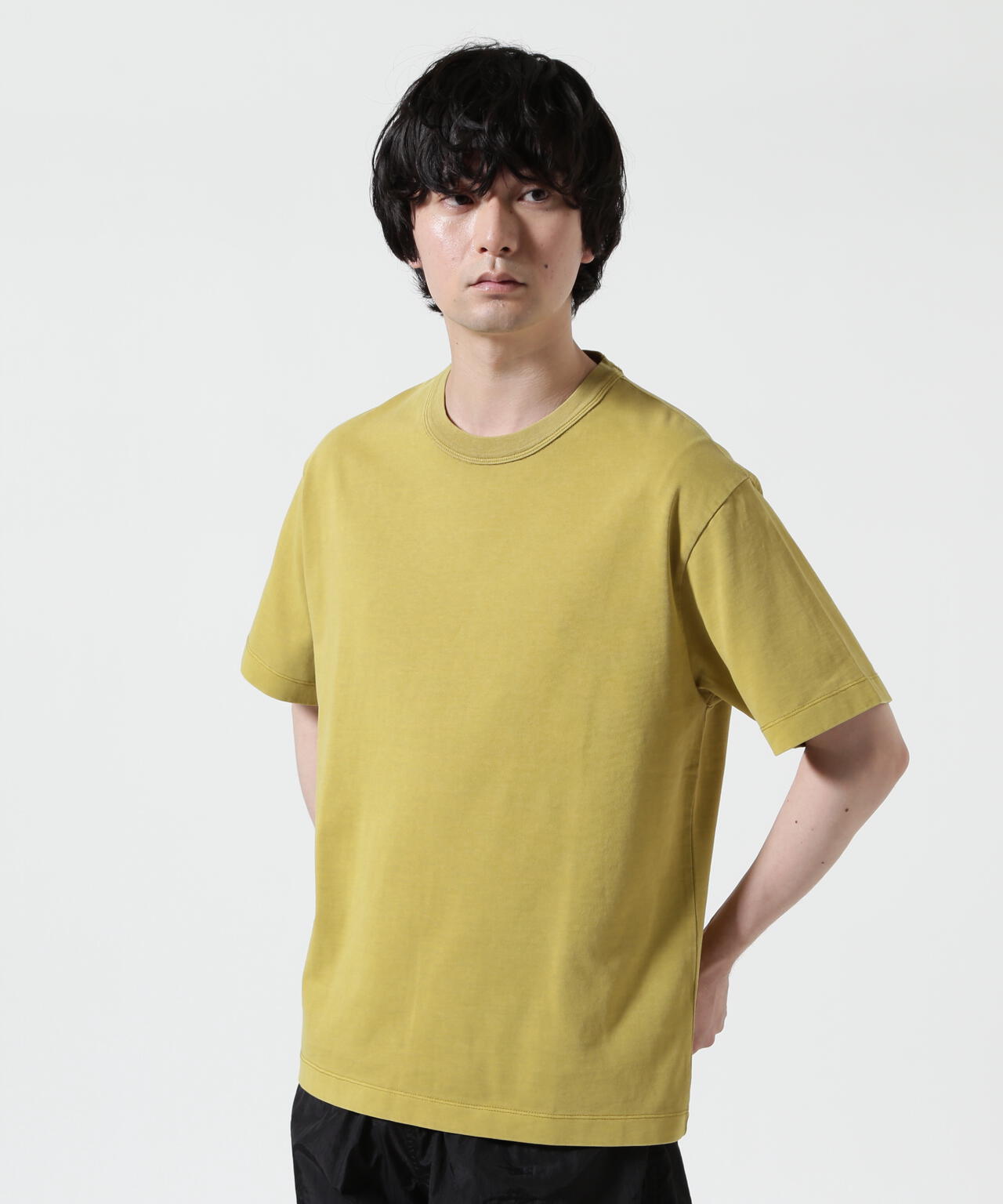 The Make Happy Studio/ザメイクハッピーストゥディオ/CREWNECK PIGMENT TEE