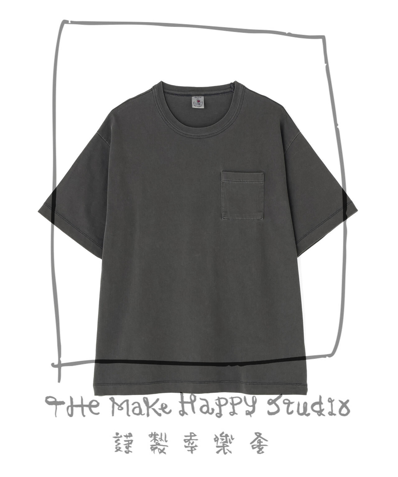 The Make Happy Studio/ザメイクハッピーストゥディオ/POCKET PUGMENT TEE