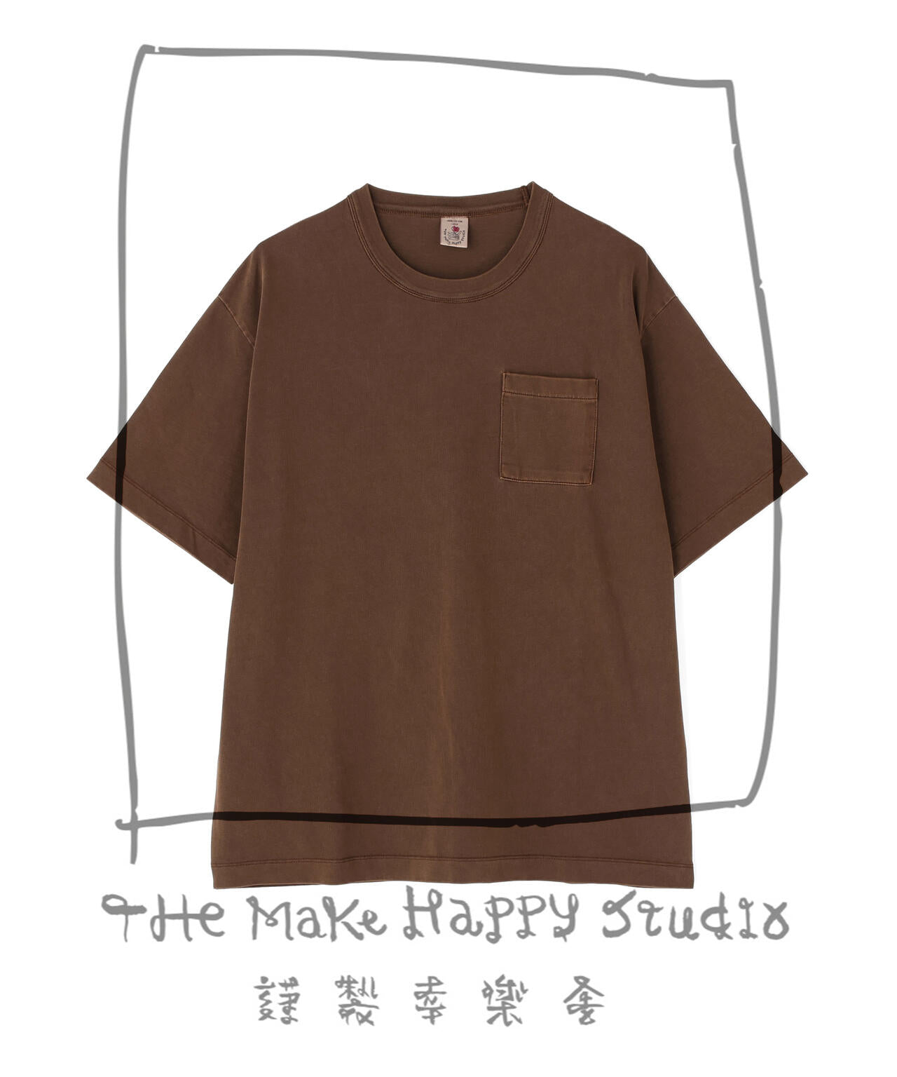 The Make Happy Studio/ザメイクハッピーストゥディオ/POCKET PUGMENT TEE