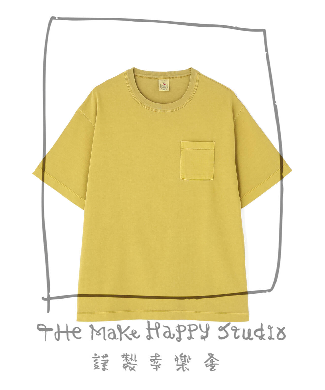 The Make Happy Studio/ザメイクハッピーストゥディオ/POCKET PUGMENT TEE