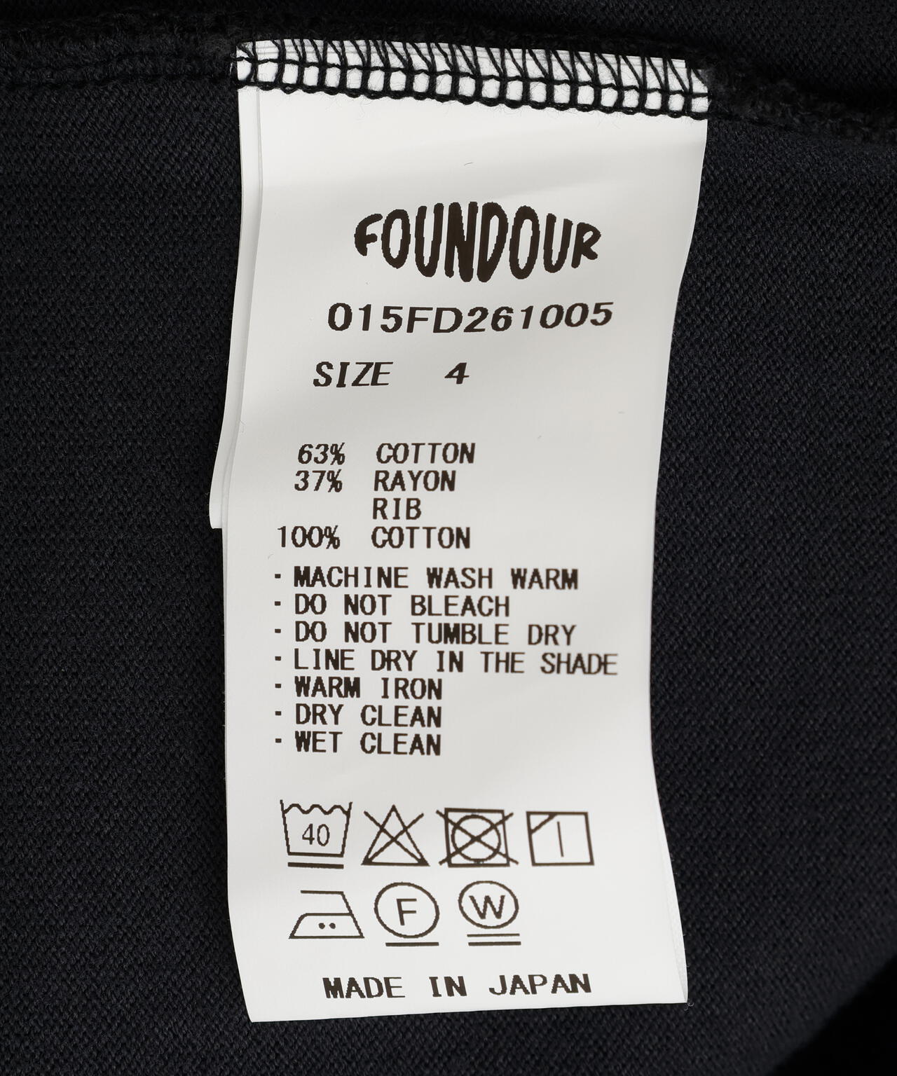 FOUNDOUR/ファウンダ/COTTON RAYON FOOTBALL TEE