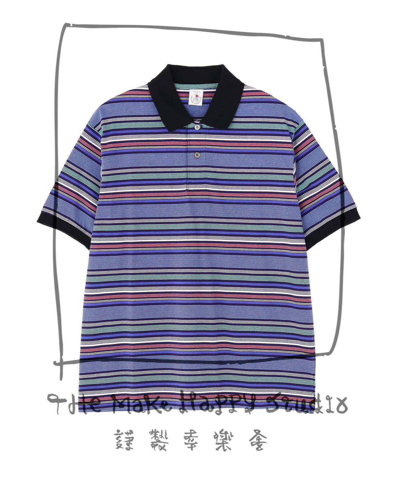 The Make Happy Studio/ザメイクハッピーストゥディオ/BODER POLO SHIRTS