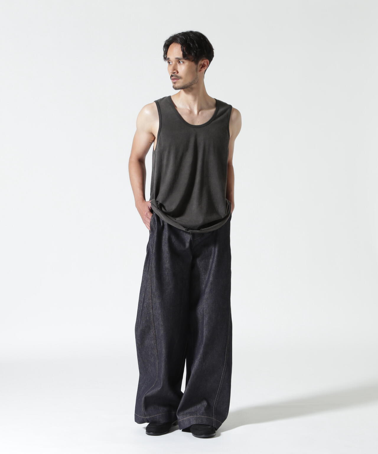 ANCELLM/アンセルム/UNEVENNESS TANK TOP/ANC-CT193