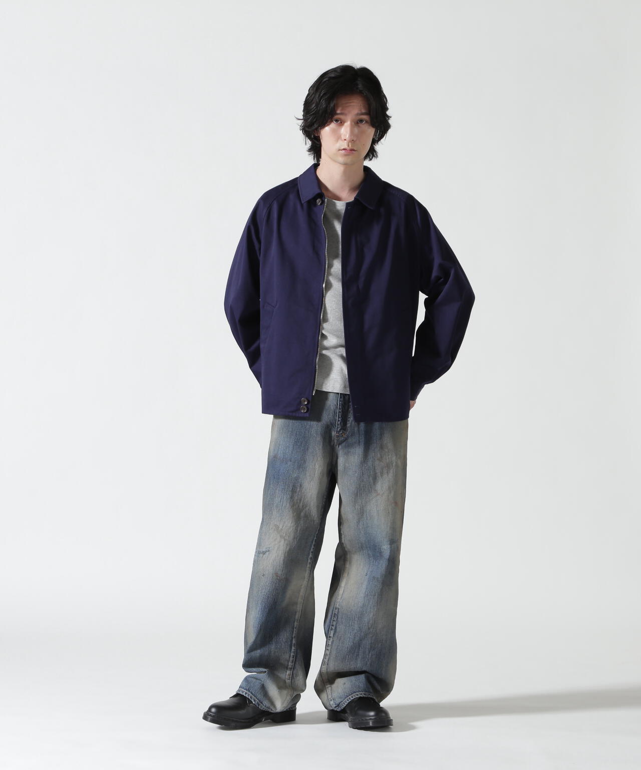 FOUNDOUR/ファウンダ/T/C TWILL ZIP UP BLOUSON
