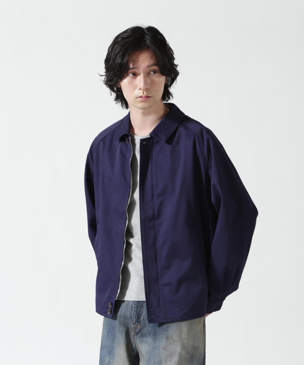 FOUNDOUR/ファウンダ/T/C TWILL ZIP UP BLOUSON
