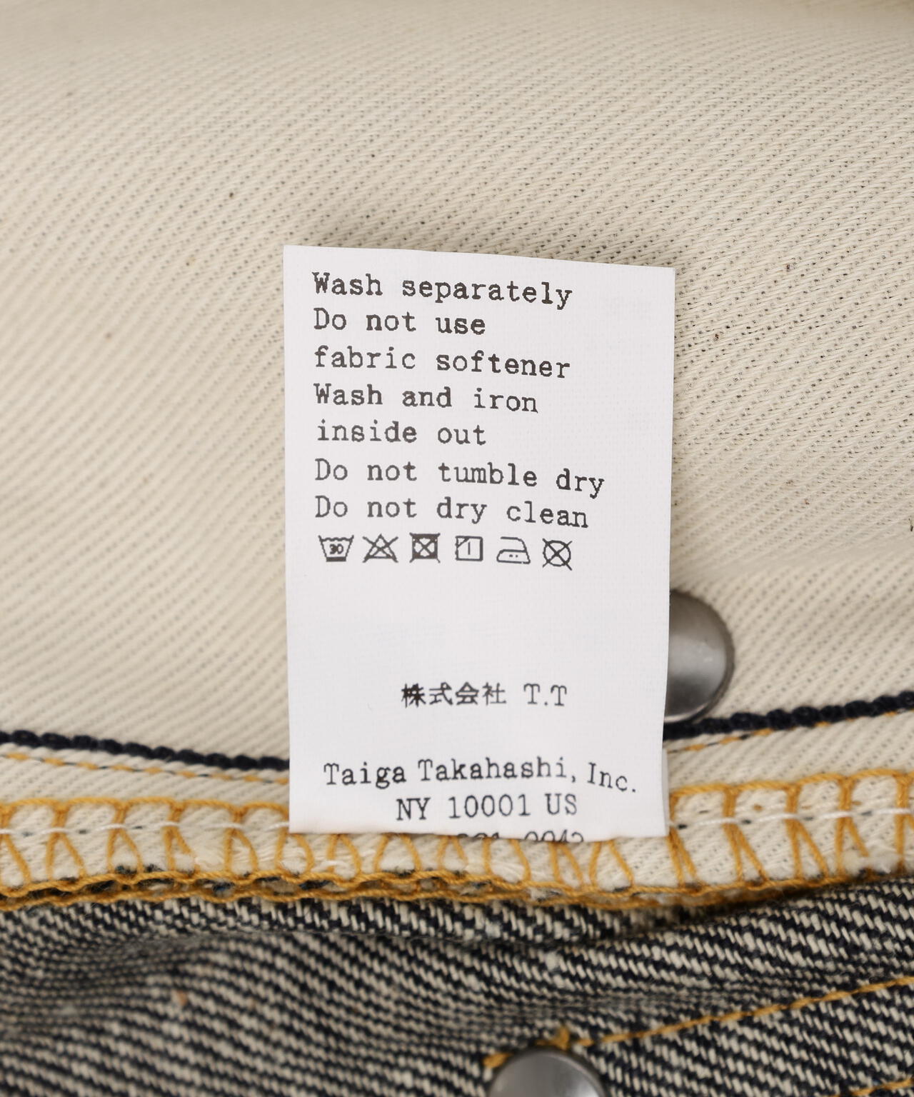 T.T/ティーティー/Lot.704  Denim Trousers C1920s/TAIGA TAKAHASHI/タイガタカハシ