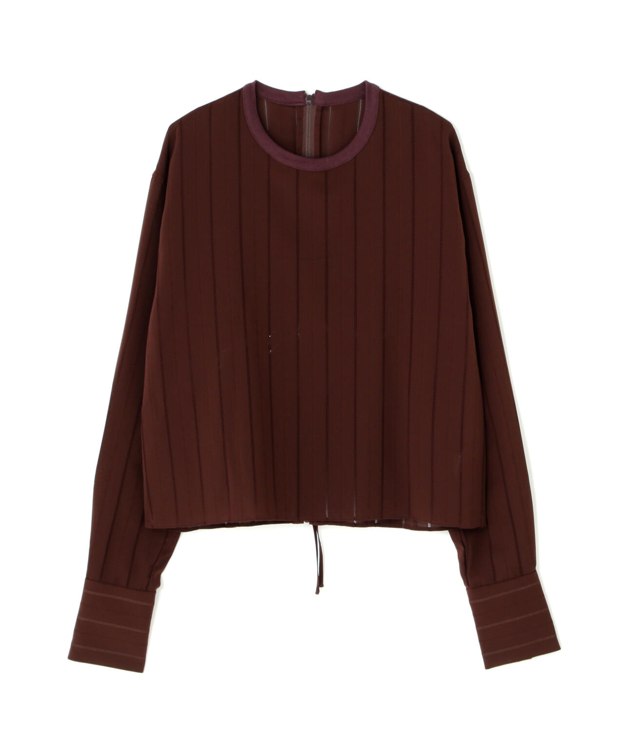Toironier/トワロニエ/No Collar Back Zip Shirts