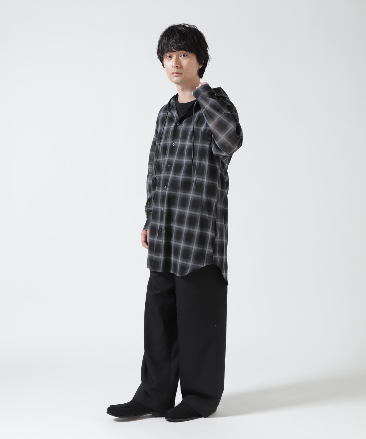 Toironier/トワロニエ/Sheer Hooded Shirts
