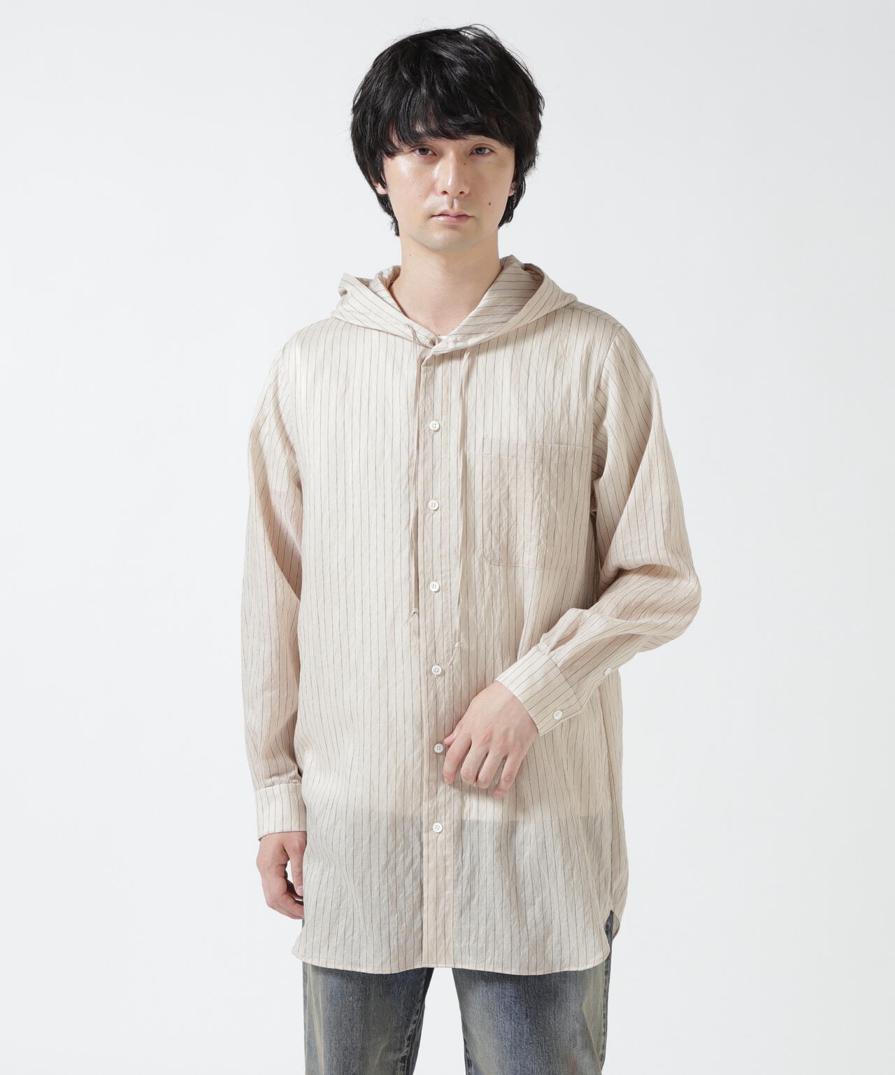 Toironier/トワロニエ/Sheer Hooded Shirts