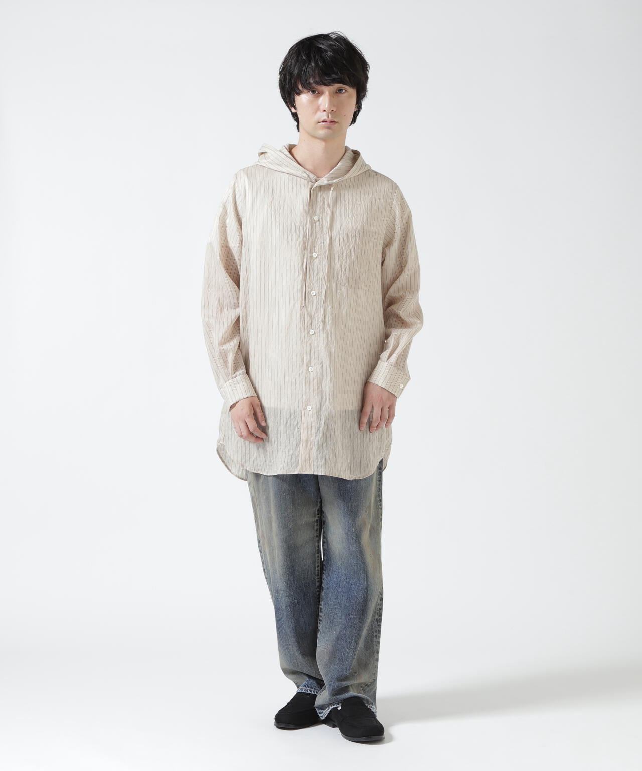 Toironier/トワロニエ/Sheer Hooded Shirts