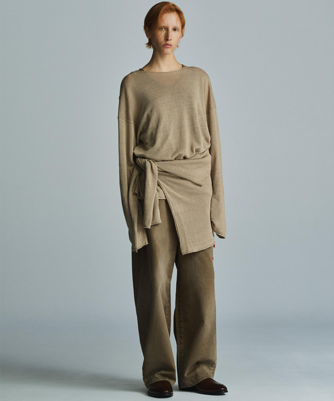 ANCELLM×GARDEN/アンセルム×ガーデン/INSIDE-CUT LINEN KNIT EX/ANC-GRD-KN01
