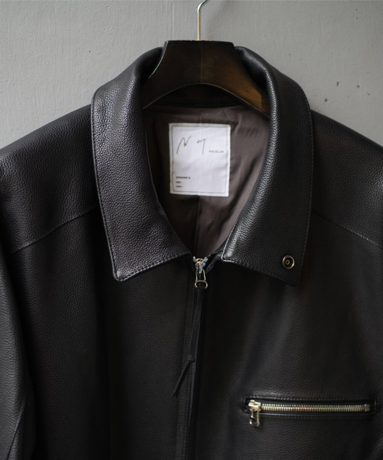 ANCELLM×GARDEN/アンセルム×ガーデン/COWHIDE ZIP UP JACKET/ANC-GRD-JK01