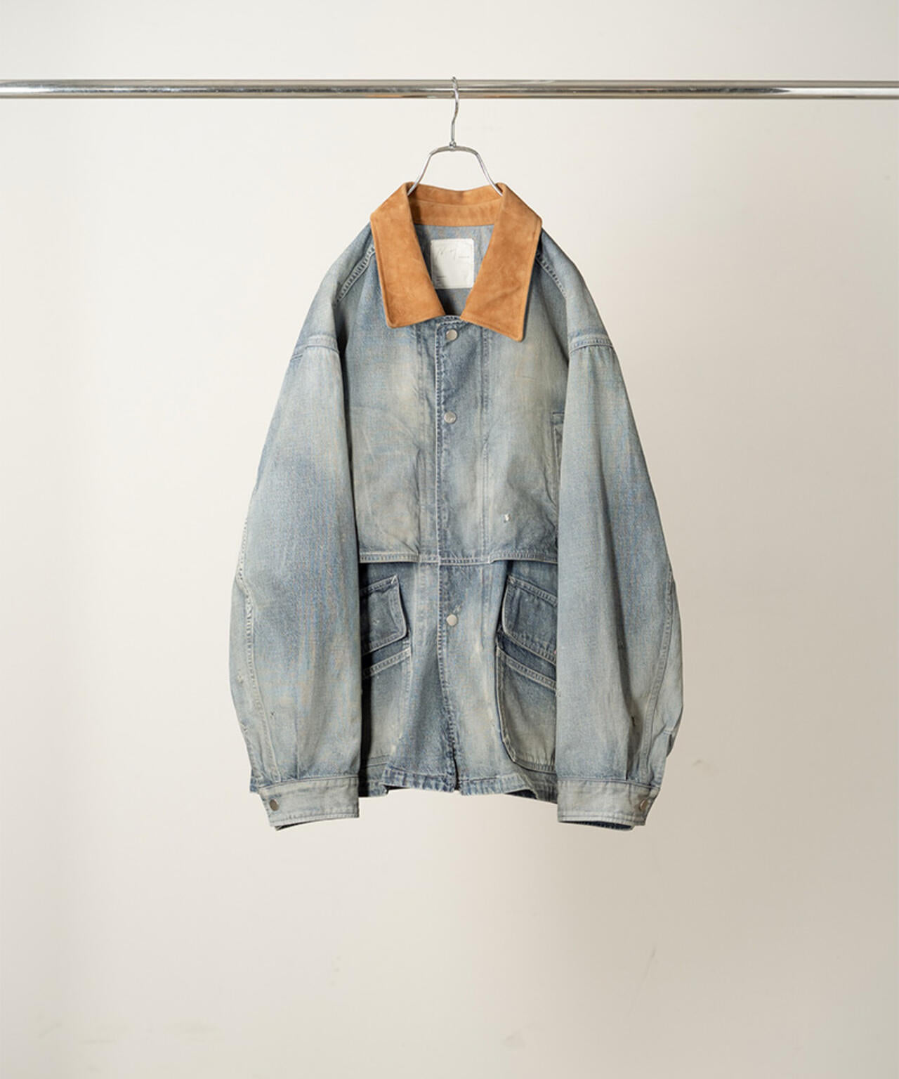 ANCELLM/アンセルム/AGING DENIM HALF JACKET/ANC-JK99-B