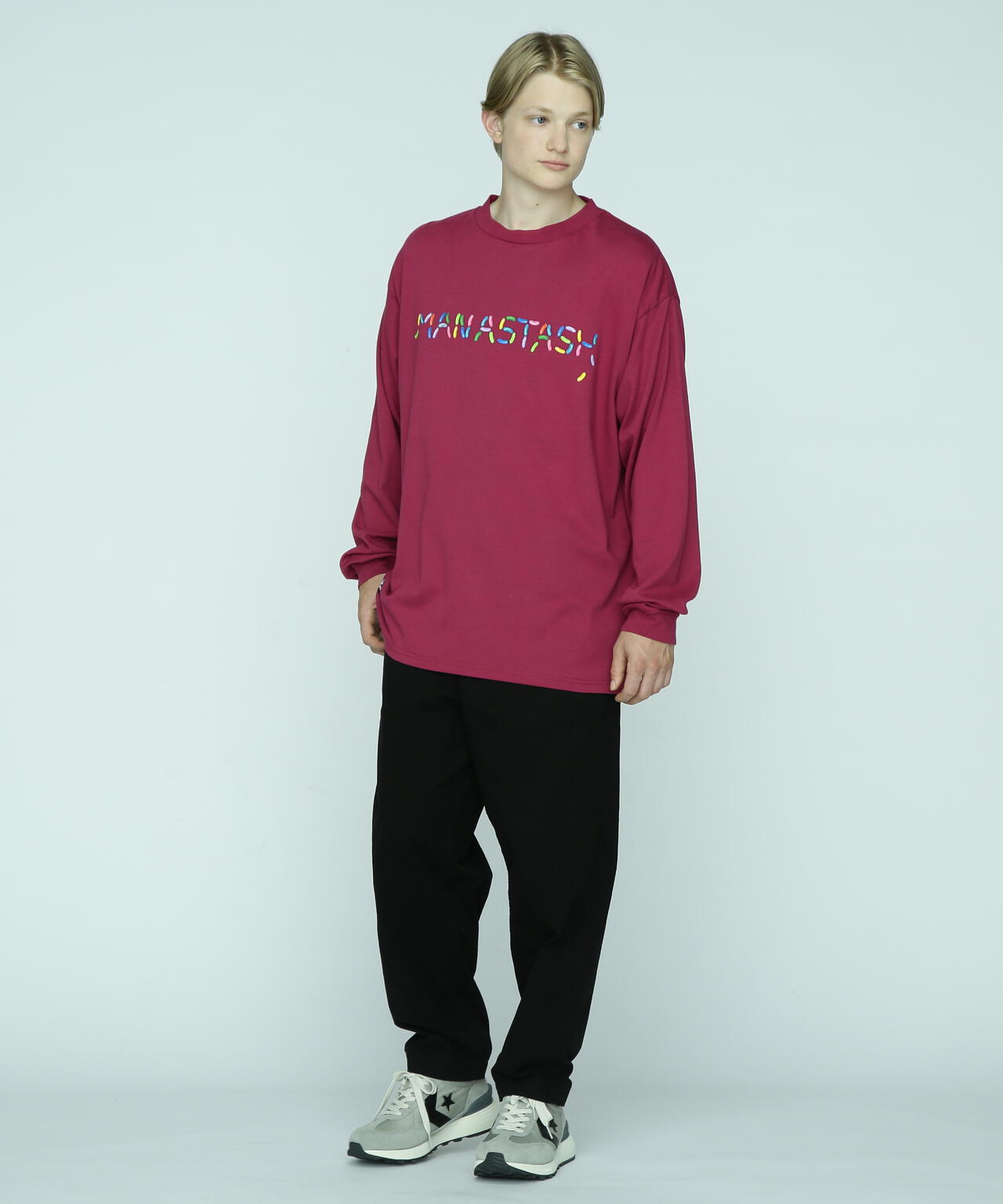 MANASTASH/マナスタッシュ/CHILLIMESH L/S TEE JB LOGO