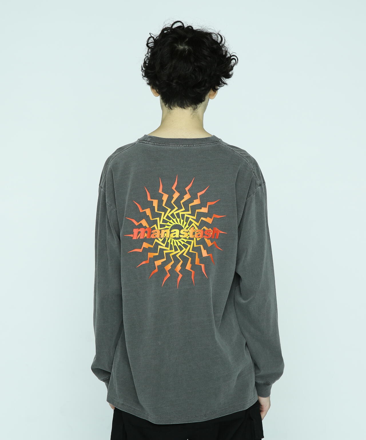 MANASTASH/マナスタッシュ/PUMICE L/S TEE MTN BURST
