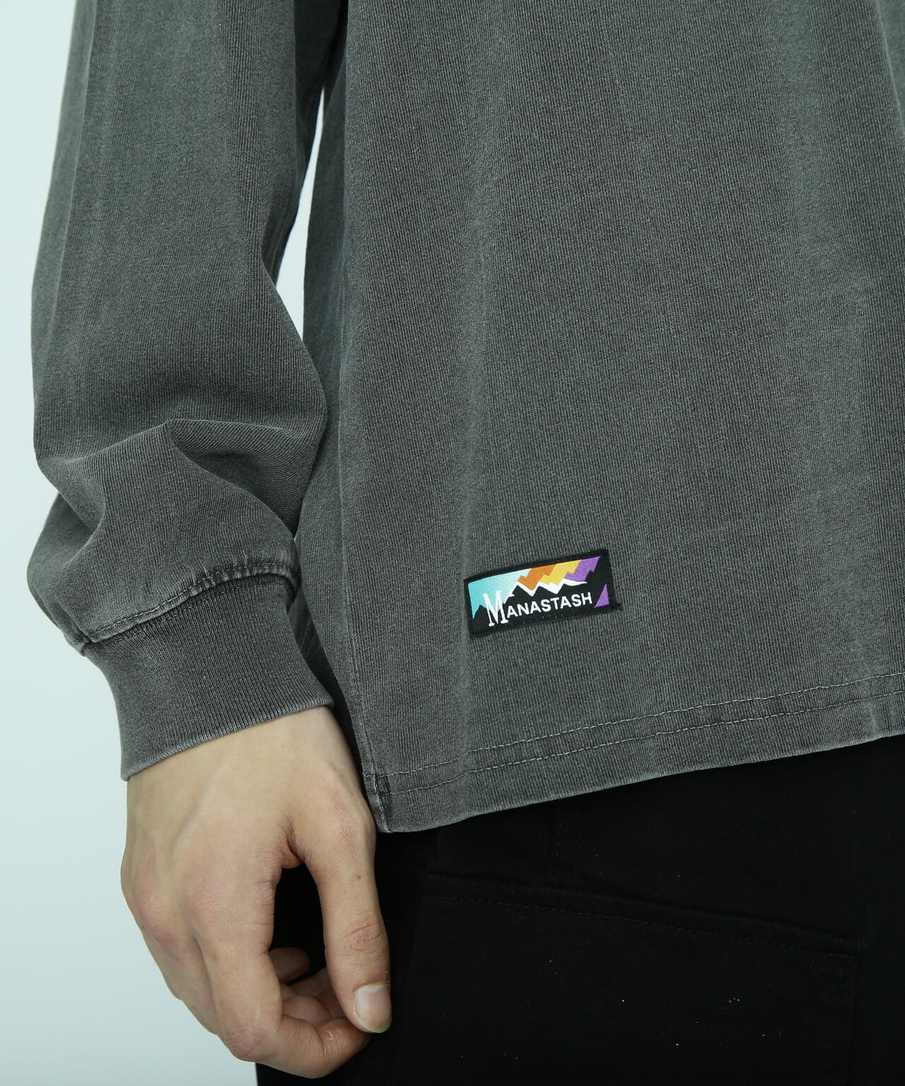 MANASTASH/マナスタッシュ/PUMICE L/S TEE MTN BURST