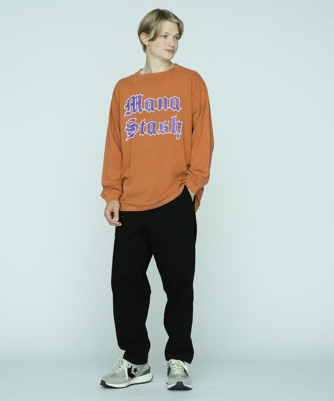 MANASTASH/マナスタッシュ/PUMICE L/S TEE OLD ENGLISH
