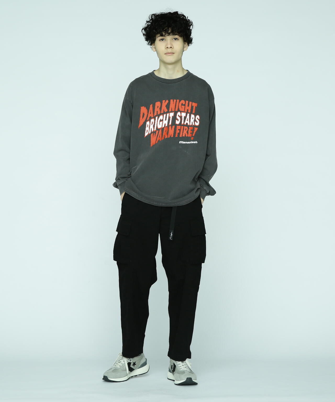 MANASTASH/マナスタッシュ/PUMICE L/S TEE DARK NIGHT