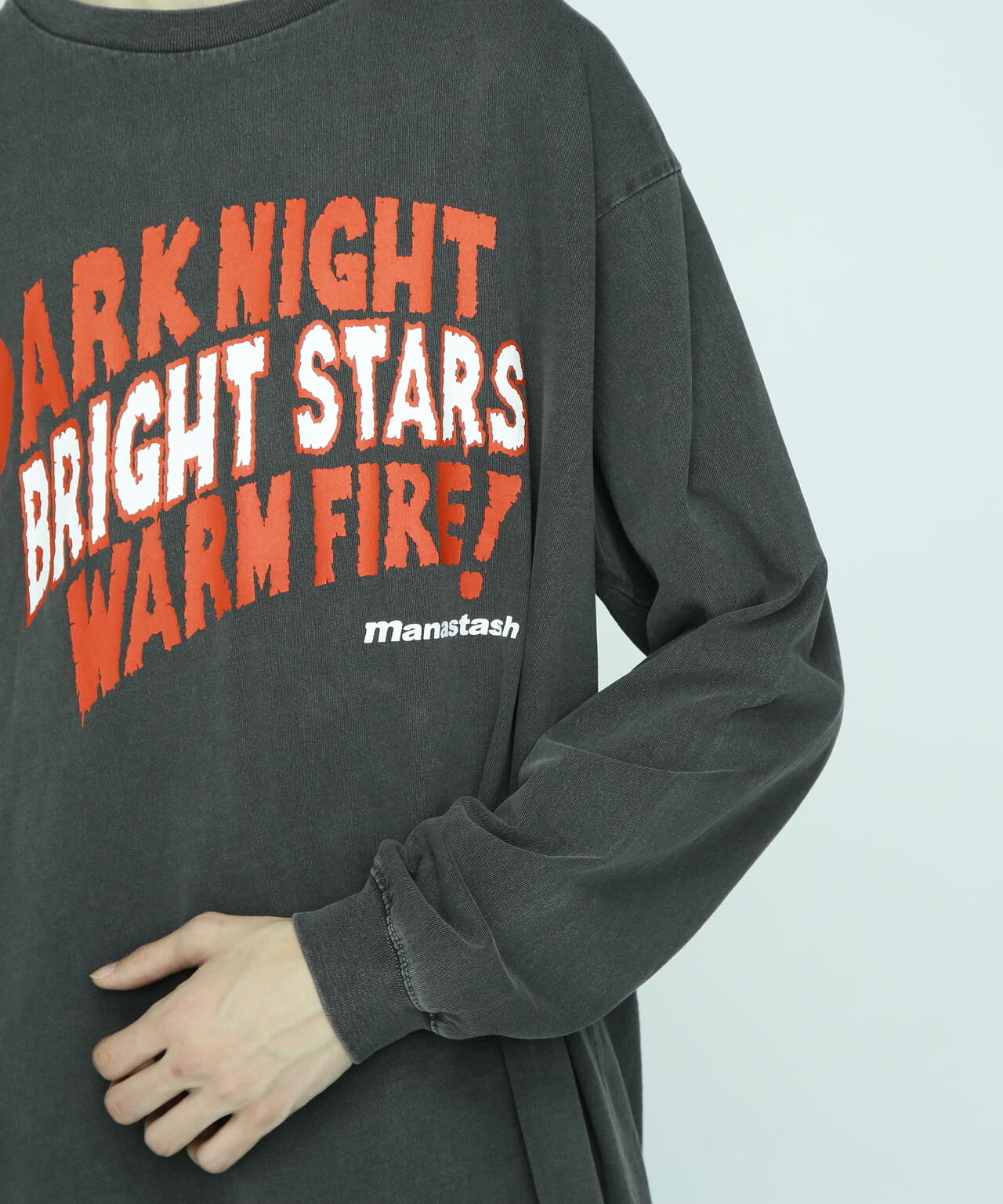 MANASTASH/マナスタッシュ/PUMICE L/S TEE DARK NIGHT