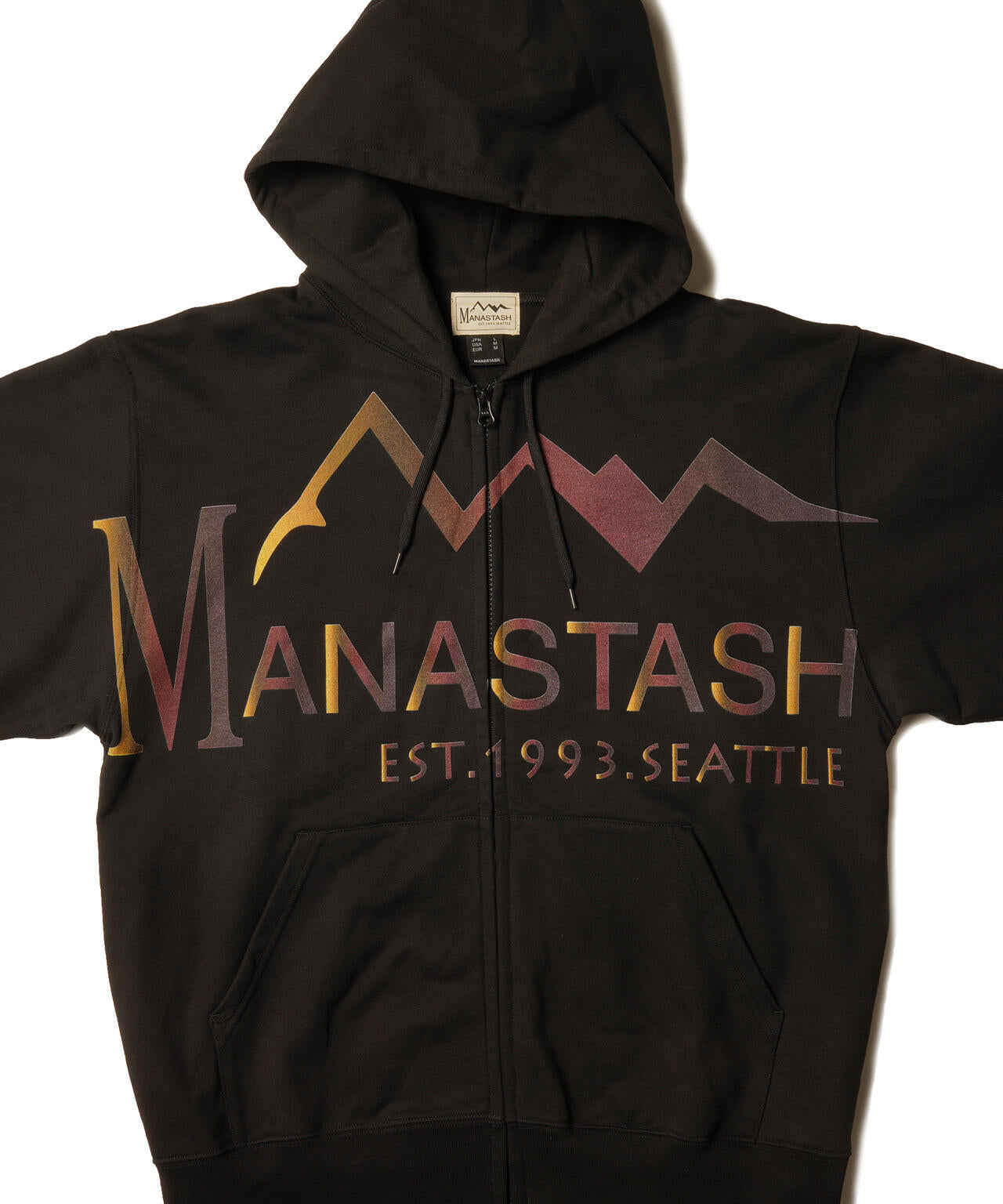MANASTASH/マナスタッシュ/LARGE LOGO FULL ZIP HOODIE