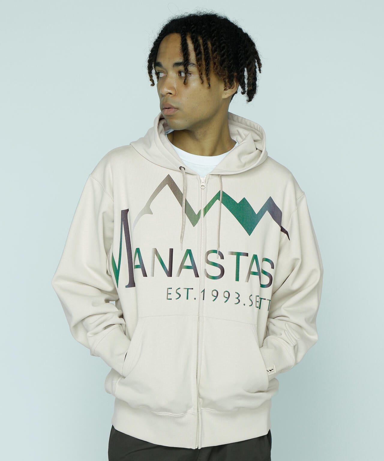 MANASTASH/マナスタッシュ/LARGE LOGO FULL ZIP HOODIE